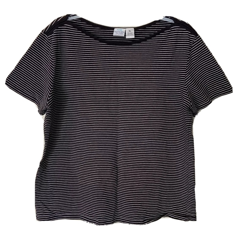 PRINCESS CRUISES STRIPPED WOMENS T SHIRT SIZE‎ XL BZ